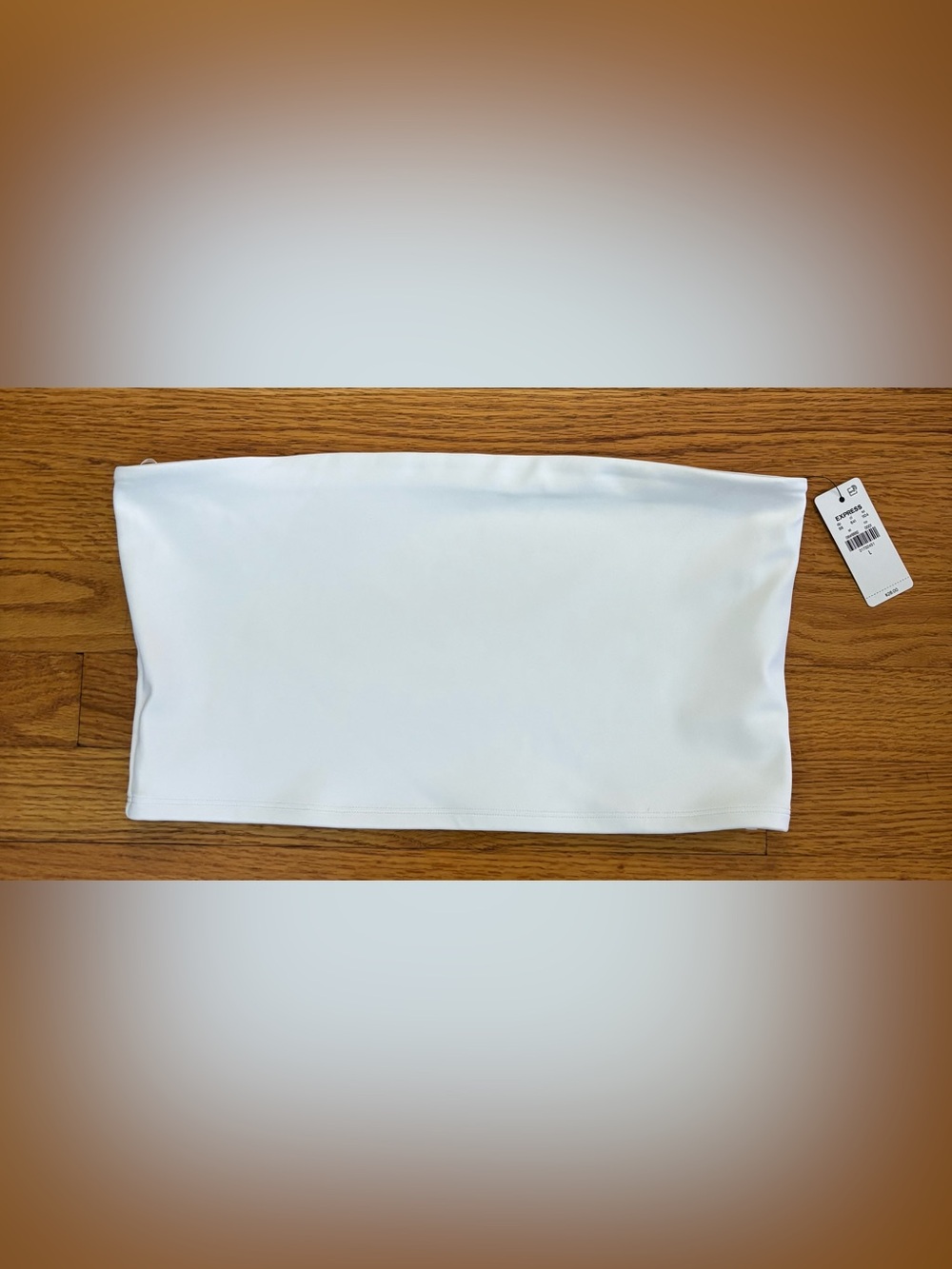 EXPRESS Body Contour Bandeau Women’s Large White High Compression Tube Top New